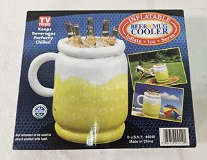 Enfriador inflable de bebidas taza de cerveza cubo de hielo barbacoa verano piscina fiesta enfriador - NUEVO - Imagen 1 de 3