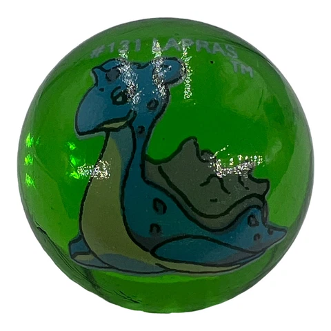 Pokemon Lapras Character Number 131 Glass Marble Shooter Toybiz Vintage .75" Cover