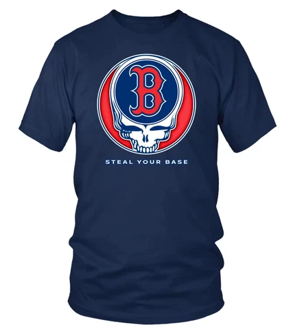 BOSTON RED SOX STEAL YOUR BASE BASEBALL UNISEX T-SHIRT GIFT FOR MEN WOMEN S-3XL Cover