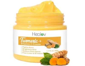 Turmeric Face Cream for Face & Body, All Natural Turmeric Skin Brightening,1.7oz - Picture 1 of 5