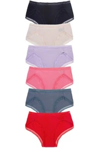 Jennifer 12 Stck. Verschiedene Farben Spitzenborte Baumwolle Frech Einfarbig Höschen Pack - Bild 1 von 10