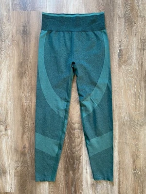 Leggings PINK VICTORIA'S SECRET Verde Oscuro Sin Costuras~Mujer Talla MEDIANA~M~Logo Foto 1 de 4