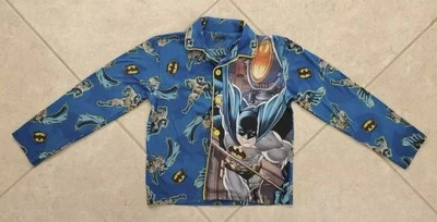 Пижама для мальчика Batman 2 штуки с длинным рукавом размер L синяя - Изображение 1 из 4