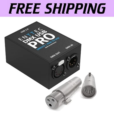 All-in-One DMX USB Pro Interface Bundle with 3P-Female Connector for Easy Setup - Image 1 of 4