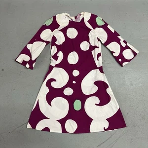 Vestido de Investigación Vintage Años 60 Diseño Marimekko Mujer Lunares Talla 10 Largo - Imagen 1 de 16