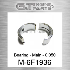 M-6F1936 BEARING - MAIN - 0.050 INTERSTATE MCBEE (NEW AFTERMARKET) - Picture 1 of 1