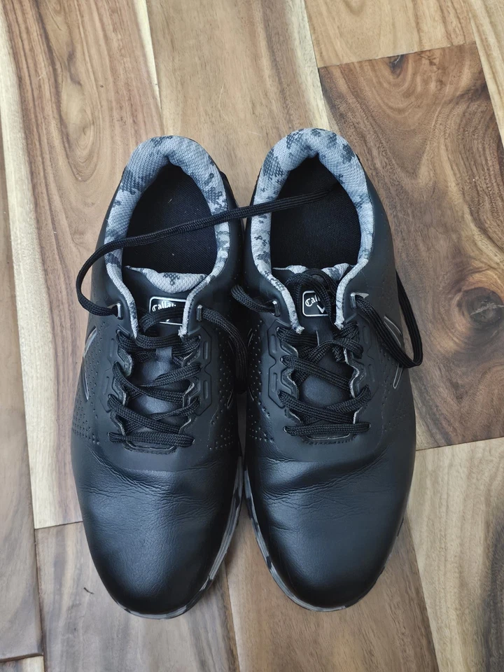 Mens Callaway Golf Shoes  CG100BM Black Gray Camo with Spikes Size 9.5  - Image 1 of 4