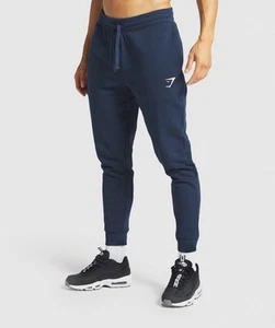 Herren Gymshark Crest Jogger Größe L Large Navy A1A2A - Bild 1 von 6