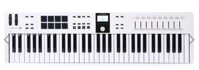 Arturia KeyLab Essential Mk3 61-Key USB MIDI Controller Keyboard  White - Image 1 of 4