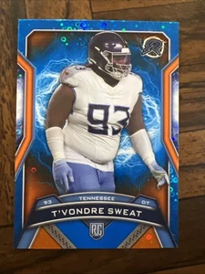 2024 T'Vondre Sweat Topps Resurgence Blue and Orange Spark RC #194 Titans - Bild 1 von 2