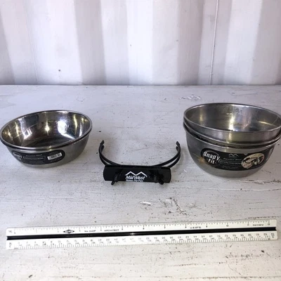 MidWest Homes for Pets Snap'y Fit Acero Inoxidable Comida/Agua Cuenco’s 5 Total Foto 1 de 4