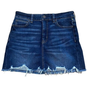Gonna denim American Eagle donna taglia 8 hi rise mini super elasticizzata NUOVA AE - Foto 1 di 11