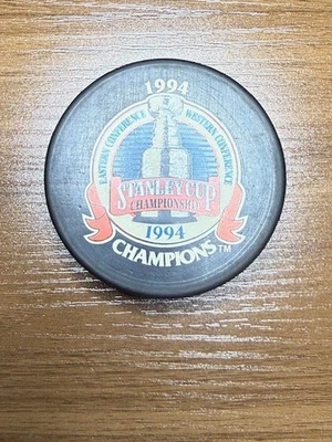 1994 Stanley Cup OFFICIAL Hockey Puck (Slovakia) NEW YORK RANGERS - Image 1 of 2