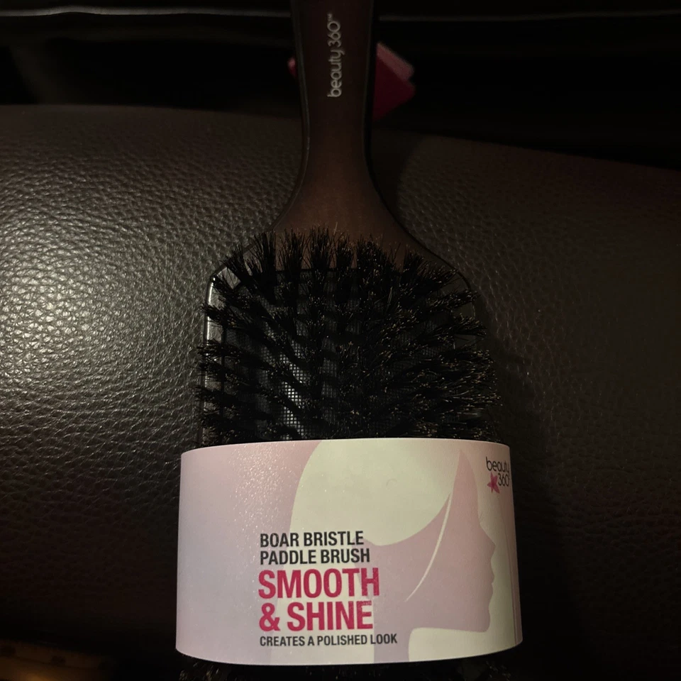 Cepillo de paleta Beauty 360 cerdas de jabalí nuevo con etiquetas Foto 1 de 3