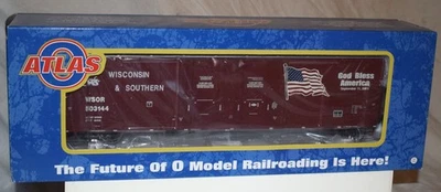 Atlas 3002309B 53' Evans Box Car Wisconsin & Southern Never Forget NUEVO 2 rieles Foto 1 de 4