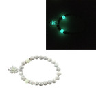 Luminous Glow In The Dark Bracelet Yoga Healing Lotus Charm Beads Bracelet Praye