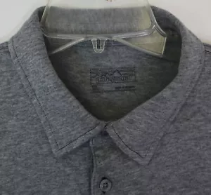 Patagonia Polo Shirt Men's XL Heather Gray w/Pocket 100% Organic Cotton - Picture 1 of 6