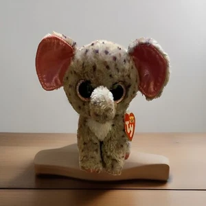 Ty Beanie Boos Specks Elephant Pink Glitter Eyes Plush Animal Big Eyes 6 Inch - Picture 1 of 8