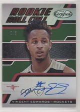 2018 Certified Roll Call Mirror Green /5 Vincent Edwards #RRC-VE Rookie Auto RC