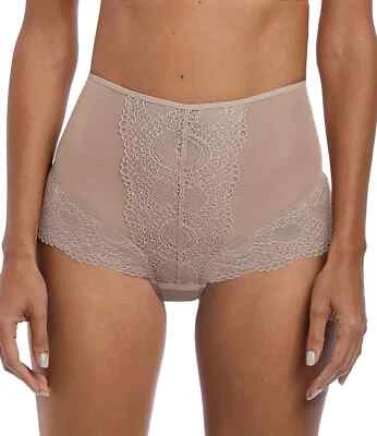 Fantasie Twilight Brief Fawn Beige Size XS 8 10 High Waist Lace Knickers 2548 - Изображение 1 из 4