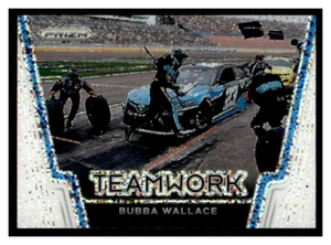 2021 Panini Prizm Teamwork #T13 Bubba Wallace White Sparkle SSP (ref 73376) - Picture 1 of 2