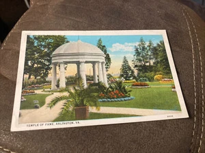 1928 POSTAL TEMPLO DE LA FAMA ARLINGTON VIRGINIA VA - Imagen 1 de 2