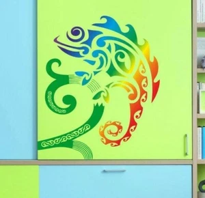 Chameleon Sticker, Vinyl Sticker, Chameleon Wall Decal, Nautical Vinyl Sticker - Picture 1 of 10