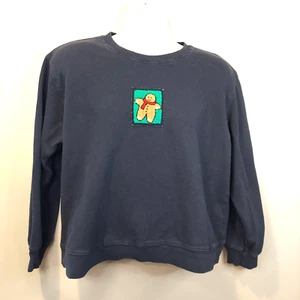 Vintage Gingerbread Man Sweatshirt VTG Hot Cotton Marc Ware Made USA M Medium - Picture 1 of 6