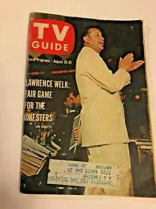 Vintage Aug 25 1962 Southern Ohio TV Guide-Lawrence Welk, Cliff Robertson, - Picture 1 of 2