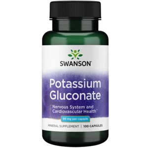 Swanson Potassium Gluconate 99 mg 100 Capsules - Picture 1 of 6