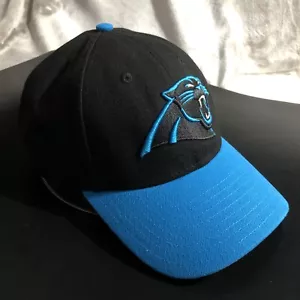 Carolina Panthers Cap verstellbarer Träger schwarz & pantherblau New Era 9Forty - Bild 1 von 8