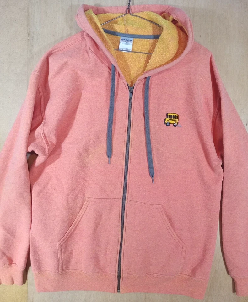 School Bus Driver Hoodie Driver Medium  Heavy Womens  BONUS  Zip Embroidered R66 - Image 1 of 4