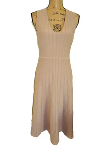 WITCHERY BEIGE KNITTED MAXI SLEEVELESS DRESS SIZE S - Picture 1 of 6