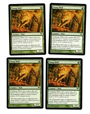 4x Young Wolf EX Dark Ascension Mtg Magic EDH 4x x4