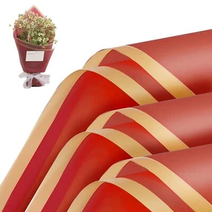 20 Sheets Flower Wrapping Paper - Waterproof Floral Bouquet Wrapping Paper DI... - Picture 1 of 6