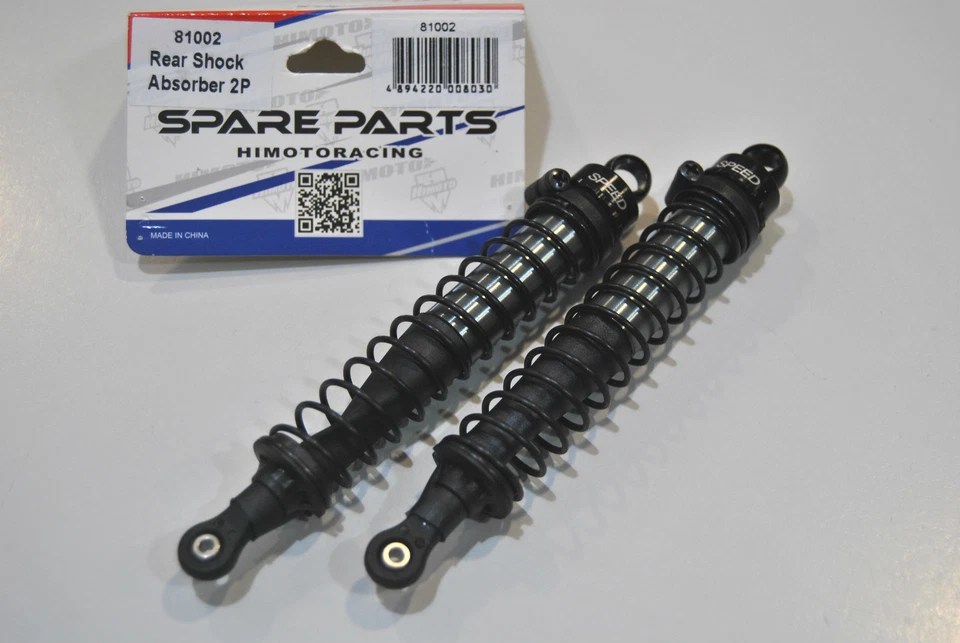 81002 Ammortizzatori Posteriori Himoto Testa Alluminio 120mm 1/8/SHOCK ABSORBER  - Immagine 1 di 1