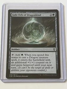 Jade Orb of Dragonkind 236/361 Magic The Gathering D&d cl Baldur's Gate 2022 Como Nuevo - 9.0 + - Imagen 1 de 11