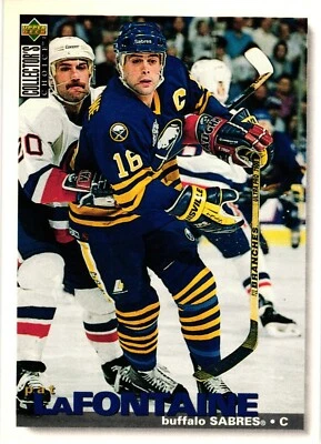 1995-96 Upper Deck Collectors Choice PAT LaFONTAINE 157 Buffalo Sabres HOF - Image 1 of 2