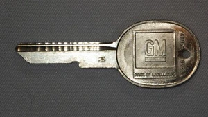 OEM GM Chevrolet Buick Pontiac Ignition Key Blank Factory Part K Code - Picture 1 of 4