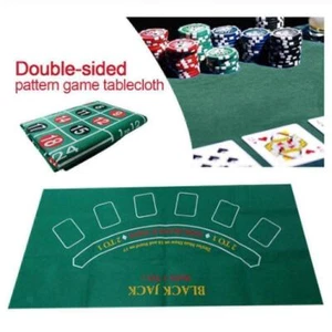 Stoffbezug Matte Roulette Blackjack Poker Tischdecke 60*90cm Filz Casino - Bild 1 von 11