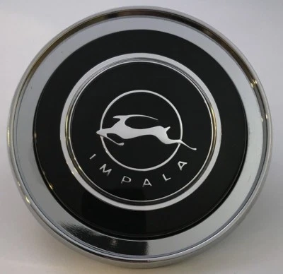 Volante cromado buzina anel botão centro tampa conjunto para 1964 Chevy Impala - Imagem 1 de 2
