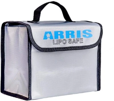 Feuerfeste LiPo Akkutasche 215x155x115mm für Drohnen & RC-Modelle - Silver - Bild 1 von 4