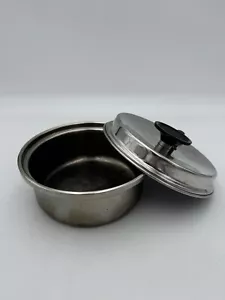Saladmaster 18-8 Bratpfanne Geschickt 7" Durchmesser mit Belüftetem Deckel USA Vintage Lesen! - Bild 1 von 11