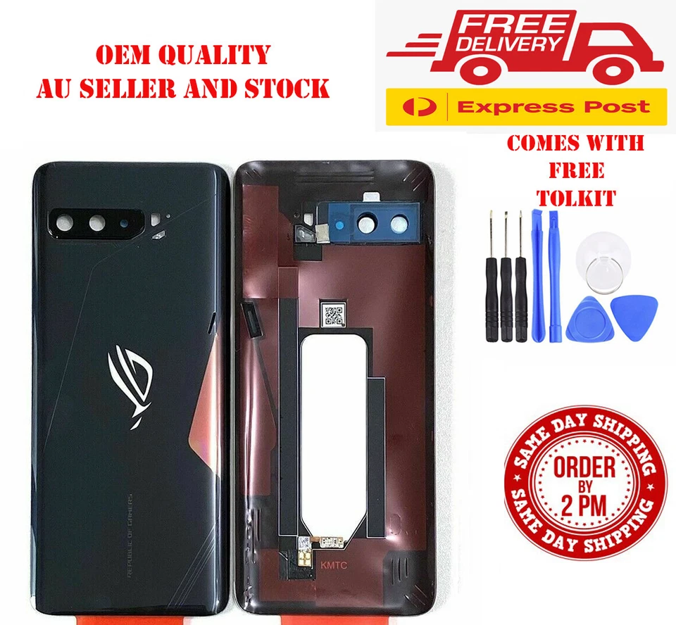 Asus ROG Phone 3 STRIX ED ASUS_1003DD BATTERY BACK DOOR COVER GLASS HOUSING OEM - Image 1 of 2
