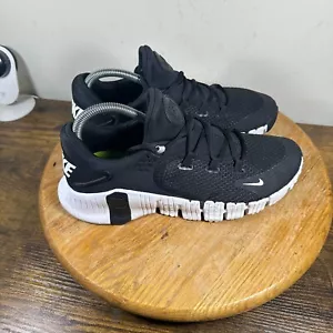 Nike Free Metcon 4 Black White Shoes Women's Size 9 CZ0596-010 - Picture 1 of 9