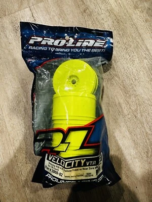 Pro-Line 280002 Yellow Velocity VTR 4.0 Zero Offset Wheels(4) 17mm: 1/8 Buggy - Image 1 of 3