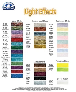 DMC stranded metallic jewel cotton thread light effects - cross stitch floss - Picture 1 of 1