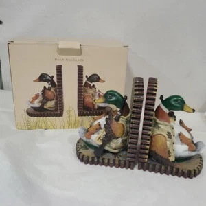 Hunting Ducks Bookends Vintage Cracker Barrel Country Store Souvenir **Read** - Picture 1 of 16