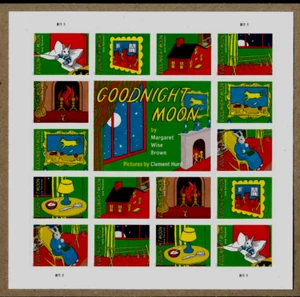 GOODNIGHT MOON US #6002-6009 LIBRO INFANTIL FOTOS MVF 16 HOJA DE SELLO FOREVER - Imagen 1 de 4