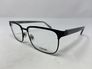 Fossil FOS 7146/G 003 54-17-140 Black/Gray Metal Full Rim Eyeglasses Frame &967 - Picture 1 of 8